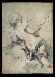 Cupid Lying on the Clouds